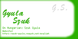 gyula szuk business card